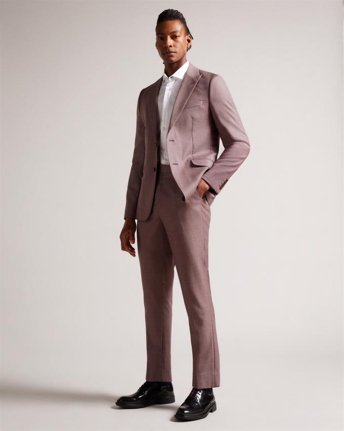 Pantalon Ted Baker Slim Fit Wool Rose Homme | RBA-68729810